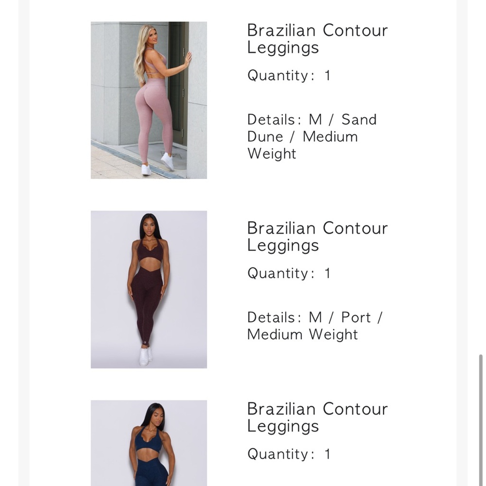 Brazilian contour leggings (M) in sand dune ONLY !NO BRA! - Picture 6 of 6